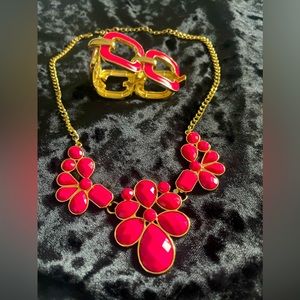 ⭐️3 for $20⭐️  Necklace & bracelet set - pink & gold